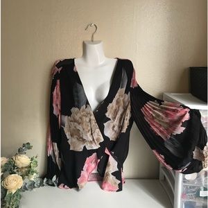 Blouse floral size  2XL Poliéster fabric